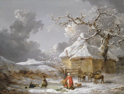 Ein Sturz auf dem Eis von George Morland