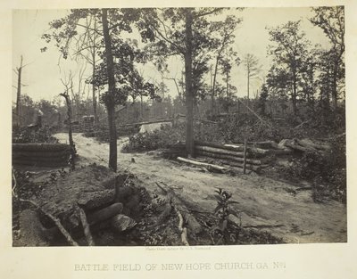 Schlachtfeld der New Hope Church, GA, Nr. 1, 1866 von George N. Barnard