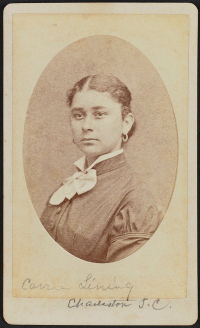 Carte-de-visite Porträt von Carrie Lining von George N. Barnard