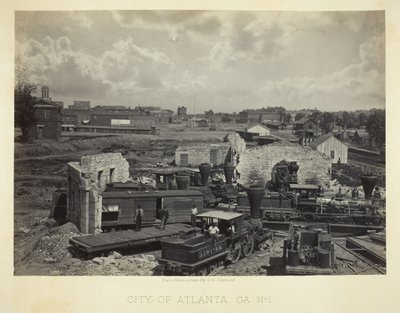 Stadt Atlanta, GA, Nr. 1, 1866 von George N. Barnard