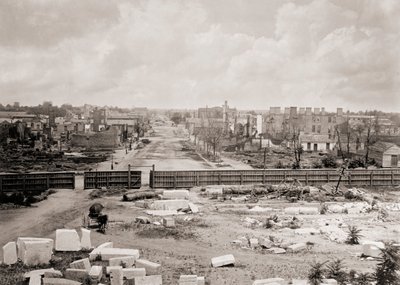 Columbia, South Carolina, USA nach dem Brand von 1865 von George N. Barnard