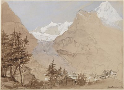 Unterer Gletscher, Grindelwald von George N. Barnard