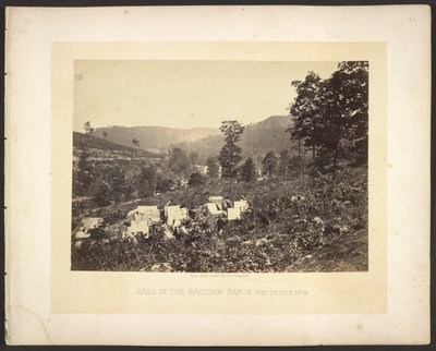 Pass im Waschbärgebirge, Whiteside Nr. 2 von George N. Barnard