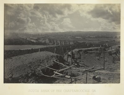 Südliches Ufer des Chattahoochie, Ga., 1866 von George N. Barnard