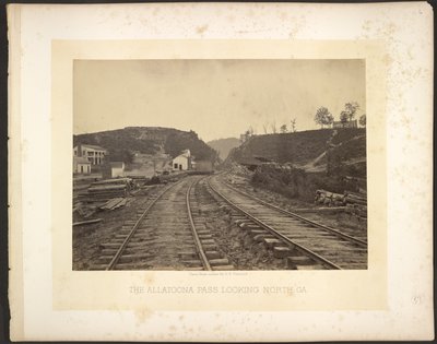 Der Allatoona-Pass, Blick nach Norden, Georgia von George N. Barnard