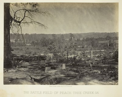 Das Schlachtfeld von Peach Tree Creek, Ga. von George N. Barnard