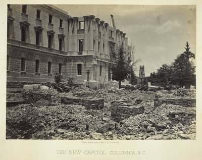 Das neue Kapitol, Columbia, SC, 1865 von George N. Barnard