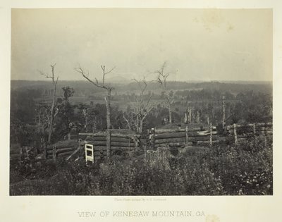 Ansicht des Kenesaw-Berges, Ga. von George N. Barnard