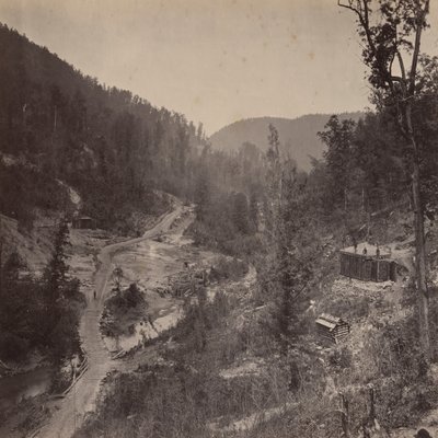 Whiteside-Tal unterhalb der Brücke von George N. Barnard