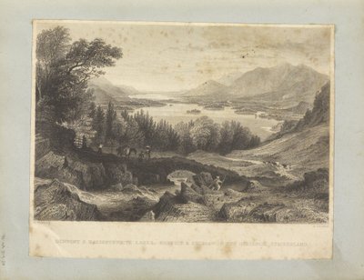 Derwent- und Bassenthwaite-Seen, - Keswick & Skiddaw in der Ferne, Cumberland von George Pickering