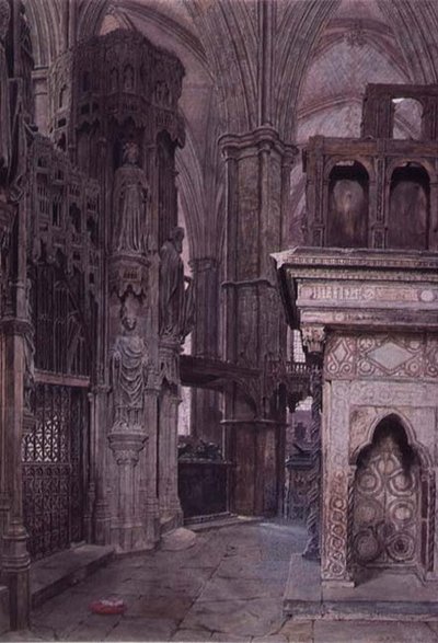 Edward der Bekenner Kapelle, Westminster Abbey von George Price Boyce