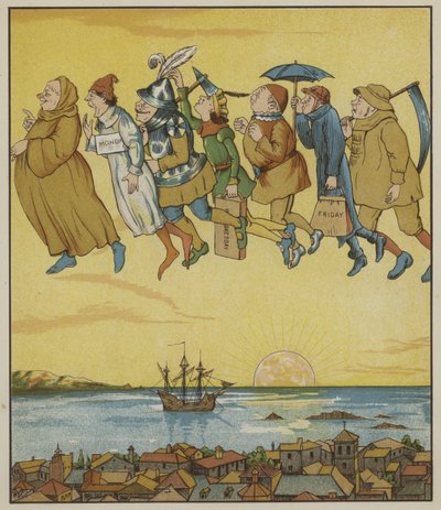 Illustration für Rumpelstilzchen von den Brüdern Grimm von George R. Halkett