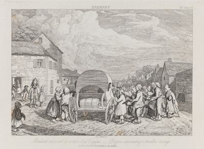 Bettler, Eperney, ca. 1821 von George Robert Lewis