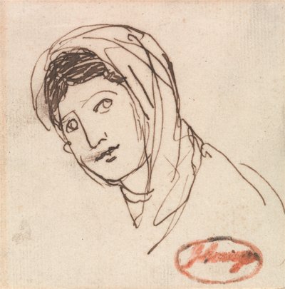 Ein weiblicher Kopf von George Romney