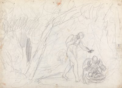 Die Verlassenheit und Rettung von Perdita aus "Das Wintermärchen" (Verändert, aber nicht gefälscht) von George Romney