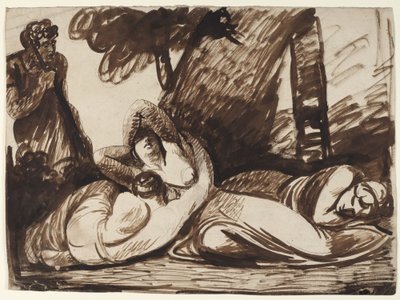 Cimon und Iphigenia: Szene aus Boccaccios Decameron von George Romney
