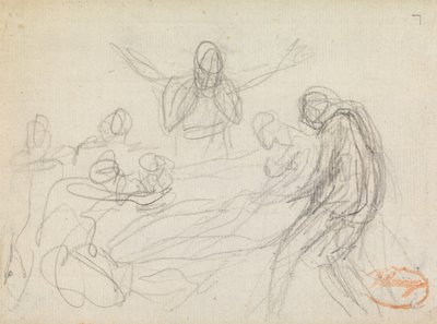 Studie zur Figurenkomposition 11 von George Romney