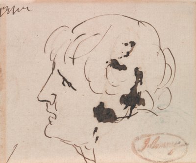 Kopf eines Mannes von George Romney