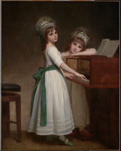 Porträt von Maria und Catherine, den Töchtern von Edward Thurlow, 1. Baron Thurlow von George Romney