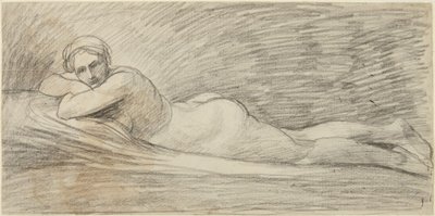 Liegender weiblicher Akt von George Romney