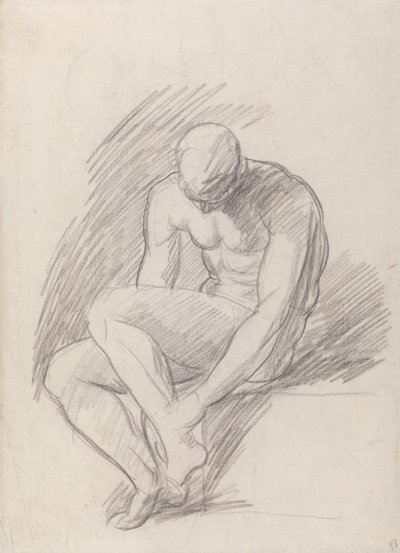 Sitzender Mann von George Romney
