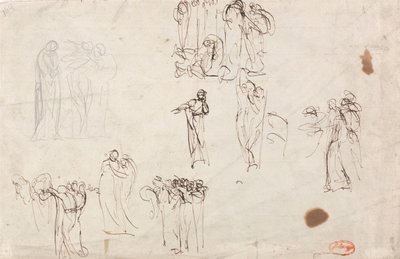 Skizzen für "Die Anklage der Susanna" von George Romney