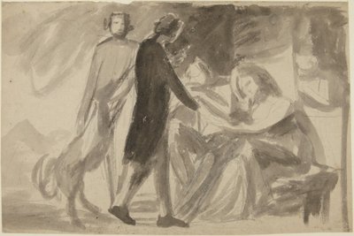Studie für ein Gruppenporträt (?) von George Romney