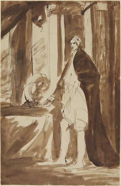 Studie für das Porträt eines Mannes von George Romney