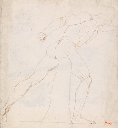 Studie des Borghese-Gladiators von George Romney