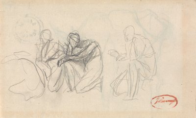 Drei kniende Figuren von George Romney