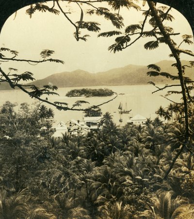 Ein Blick auf Samarai, Britisch-Neuguinea, um 1909 von George Rose
