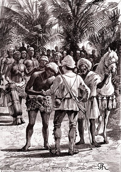 Forscher in den großen Seen im Sudan von George Roux