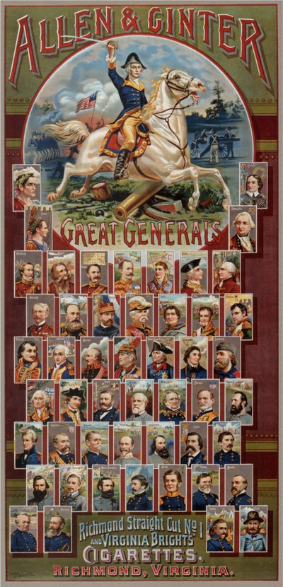 Die großen Generäle Serie für Allen & Ginter Zigarettenmarken von George S. Harris