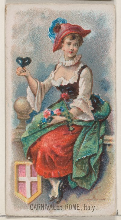Karneval in Rom, Italien, aus der Feiertagsserie N80 für Duke-Zigaretten von George S. Harris and Sons