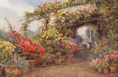 Italienische Gärten: Eine Florentiner Terrasse von George Samuel Elgood