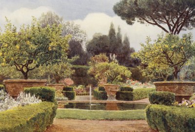 Italienische Gärten: Das Parterre, Villa Colonna von George Samuel Elgood