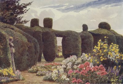 Die Eibenhecke, Campsey Ashe von George Samuel Elgood