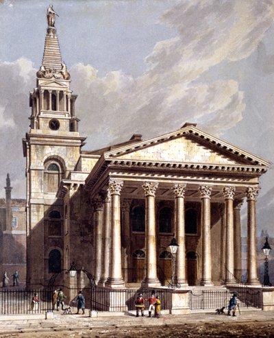 St. George, Bloomsbury, Holborn, London von George Shepherd