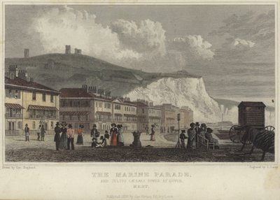 Die Meeresparade und der Turm von Julius Caesar in Dover von George Shepherd