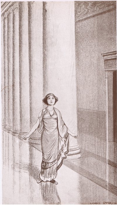 Die Drachenzähne: Kadmos sah eine weibliche Figur, wunderbar schön und mit einem königlichen Gewand geschmückt von George Soper