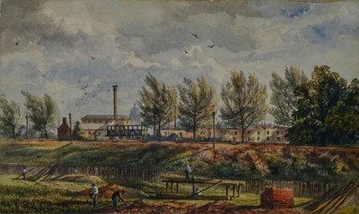 Schneiden der Great Northern Rail bei Kings Cross, eine Skizze aus der Natur von George Stewart
