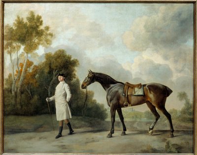 Porträt von Assheton, Erster Viscount Curzon und seine Stute Maria von George Stubbs