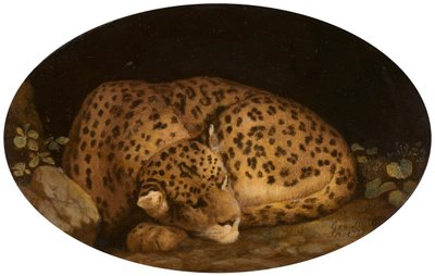 Schlafender Leopard von George Stubbs