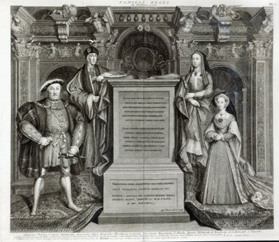 Familia Regia, oder Die Familie von Heinrich VIII., 1742 von George Vertue