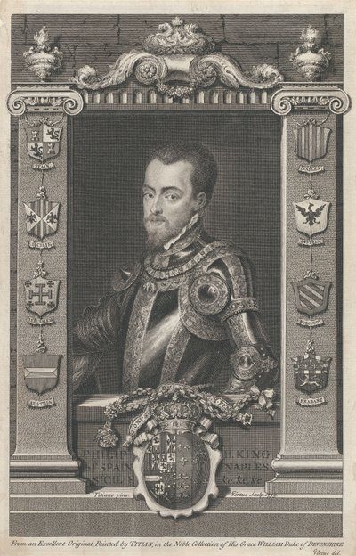 Philipp II. König von Spanien von George Vertue