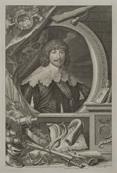 Porträt von William Cavendish, 1. Herzog von Newcastle, 1739 von George Vertue