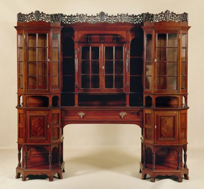 Vitrinenschrank, hergestellt für Morris & Co., um 1880 von George Washington Jack