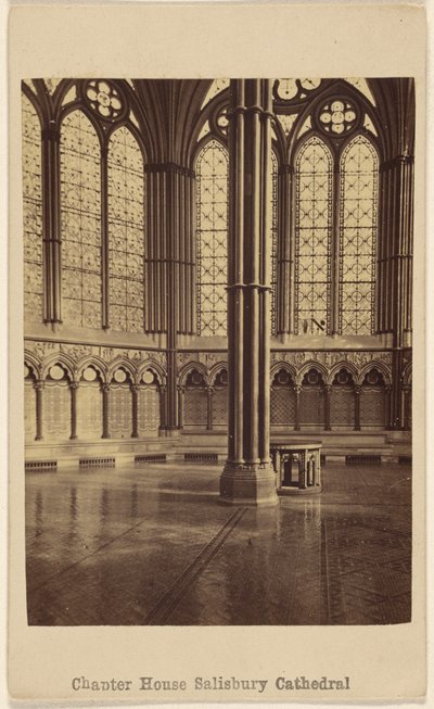 Kapitelhaus. Kathedrale von Salisbury. von George Washington Wilson