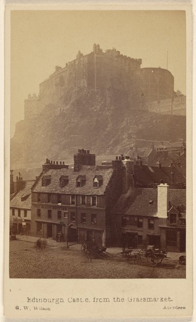 Edinburgh Castle vom Grassmarket von George Washington Wilson