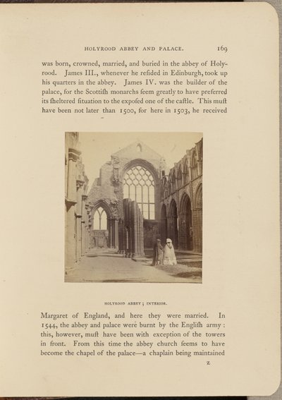 Holyrood Abbey; Innenansicht von George Washington Wilson